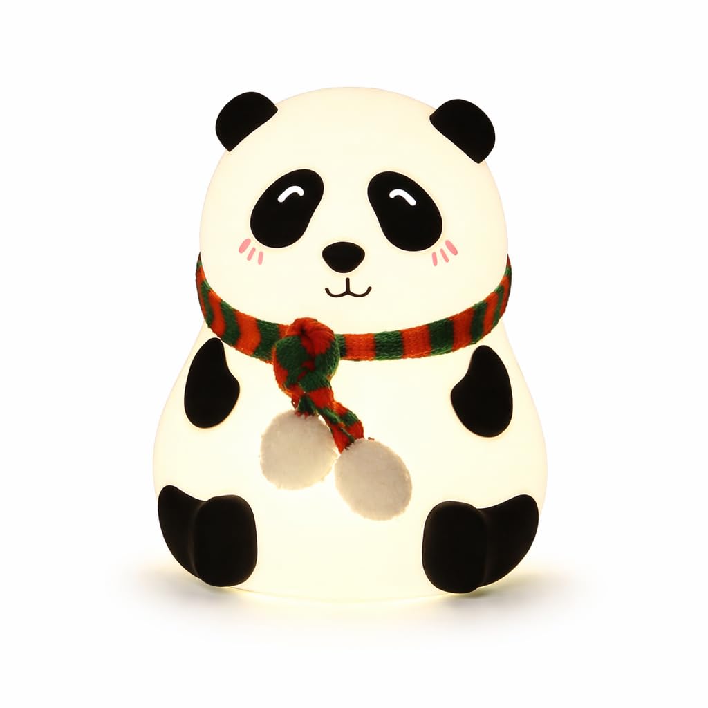 Touch Silicone Panda Light Lamp – Night Light for Kids, Girls & Boys | Cute Bedroom Decor for Women | Valentine Special