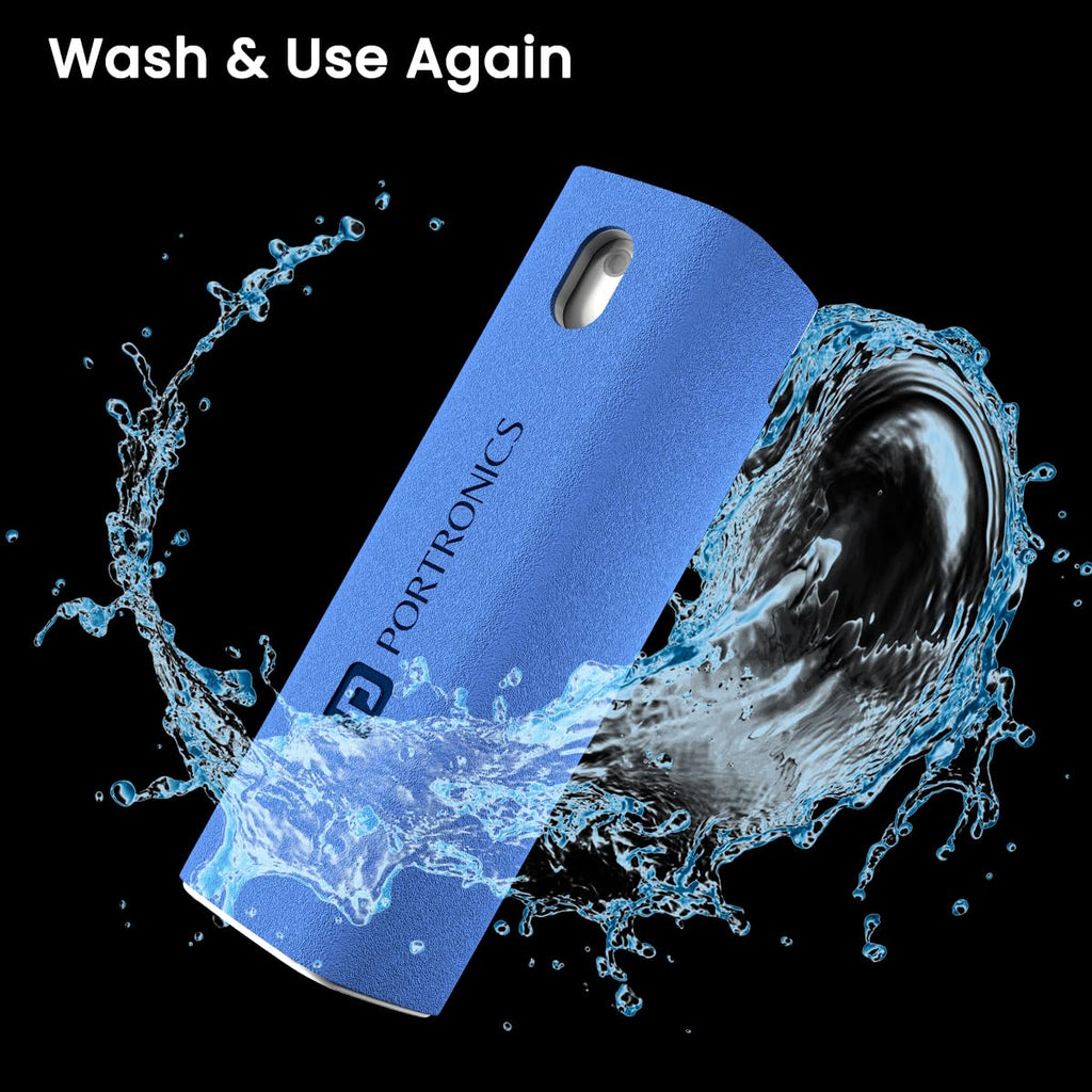 Portronics Swipe 2 Screen Cleaner & Duster with Refillable Spray Bottle, Chemical Free for Monitors & Laptop Screen, Smartphones & Tablets(Red)