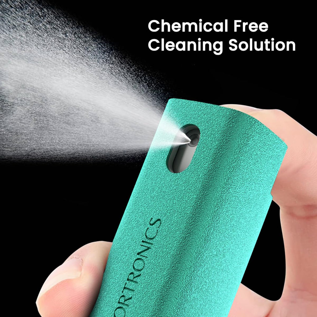 Portronics Swipe 2 Screen Cleaner & Duster with Refillable Spray Bottle, Chemical Free for Monitors & Laptop Screen, Smartphones & Tablets(Red)